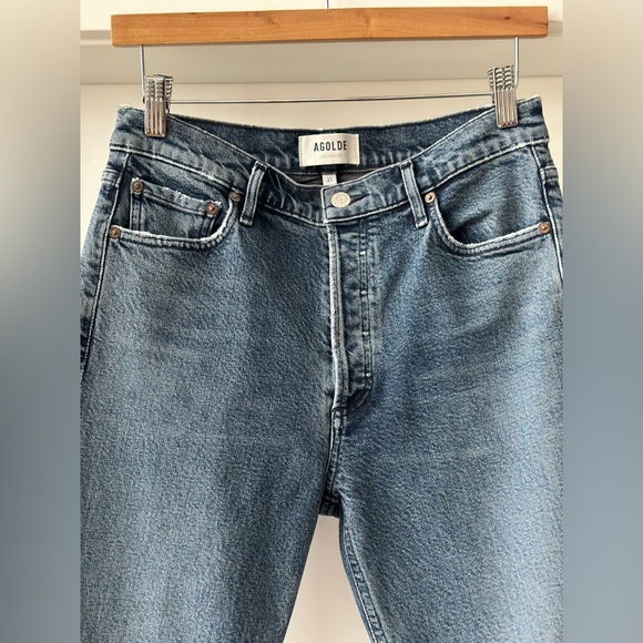 AGOLDE Nico High Rise Slim Fit Jeans Size 27 in Drift BNWOT - Picture 8 of 10